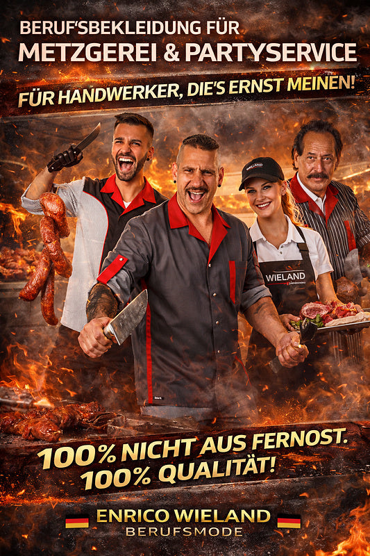 Bild mit verschiedenen Metzgerjacken