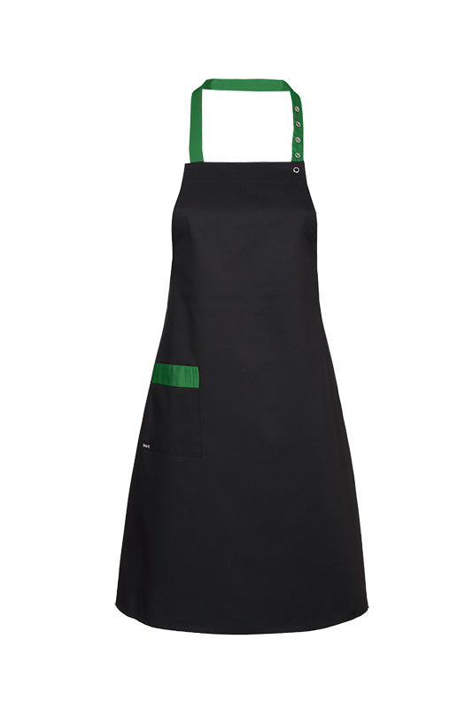 Hochwertige, einfache Latzschürze Abu Dhabi_Black Edition von Enrico Wieland Berufsmode