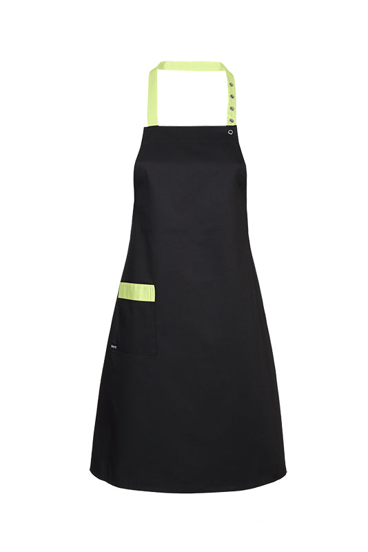 Hochwertige, einfache Latzschürze Abu Dhabi_Black Edition von Enrico Wieland Berufsmode