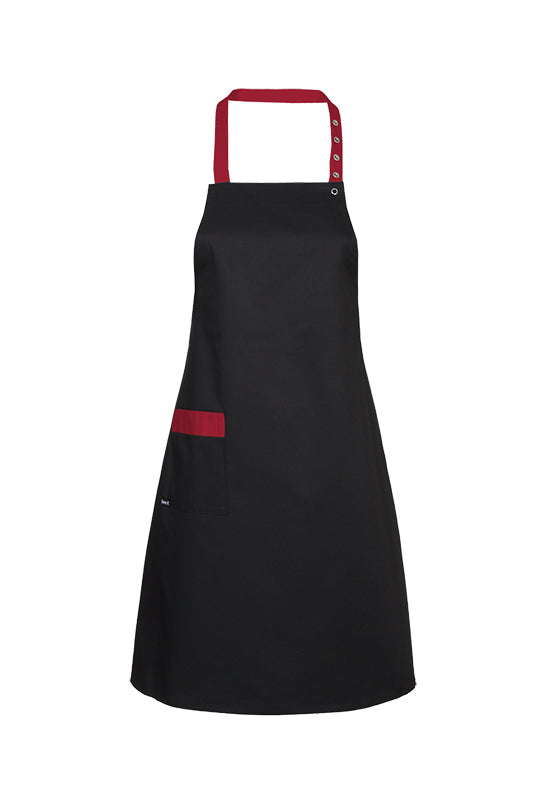 Hochwertige, einfache Latzschürze Abu Dhabi_Black Edition von Enrico Wieland Berufsmode