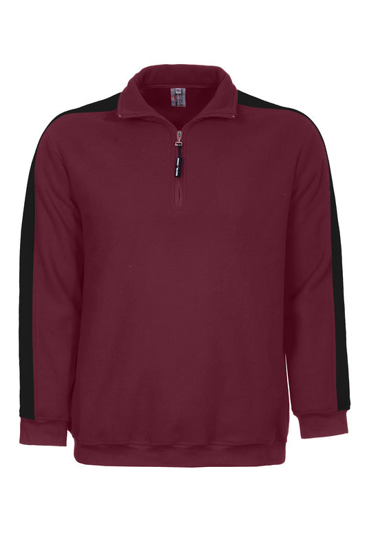Fleece Pulli Africa in Weinrot