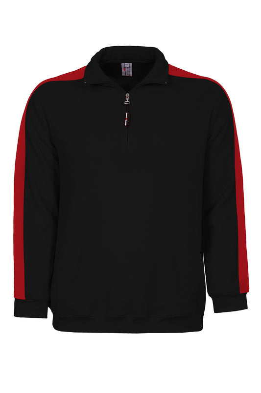 Fleece Pullover Africa_Black Edition mit Half-Zip Reißverschluss