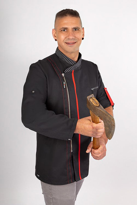 Kochjacke Alejandro_mit Reißverschluss_Serie 129 von Enrico Wieland