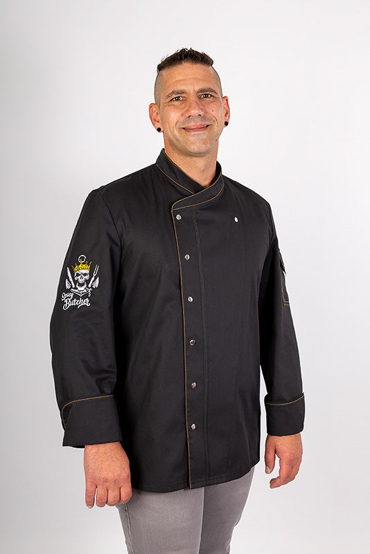 Kochjacke Alejandro_Spicy Butcher Edition in Schwarz