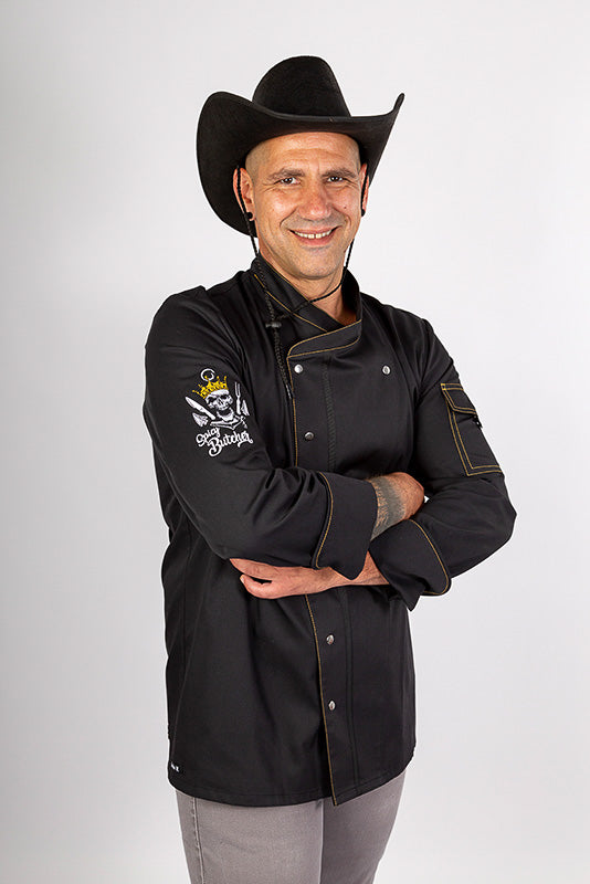 Kochjacke Alejandro_Spicy Butcher Edition in Schwarz