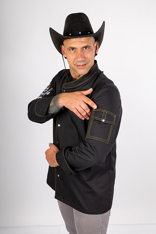 Kochjacke Alejandro_Spicy Butcher Edition in Schwarz