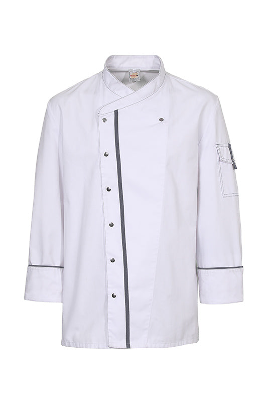 Kochjacke Alejandro_White Edition von Enrico Wieland Berufsbekleidung