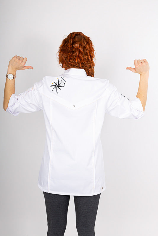 Damenkochjacke Alessia_Spicy Butcher Edition in Weiß