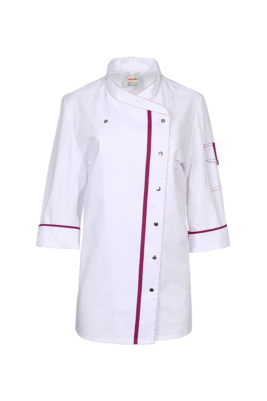 Performance Damenkochjacke Alessia_White Edition von Enrico Wieland Berufsbekleidung