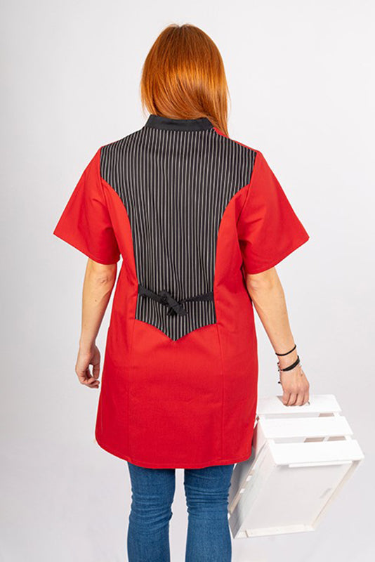 Kasack Alina_Serie 129 mit schickem Rückenteil und Stehkragen