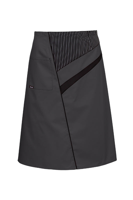 Graue Vorbinde- und Bistroschürze Bahrein_Serie 129 von Enrico Wieland