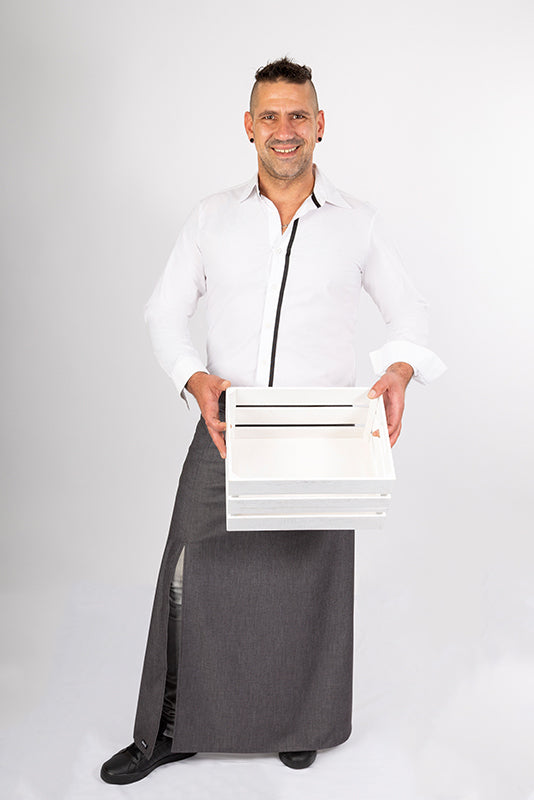 Vorbinde- und Bistroschürze Barnitz_Jeans Edition von Enrico Wieland
