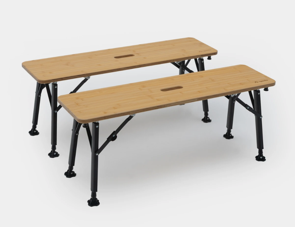 Qeedo Benny 2er Set Campingbank kompakt & höhenverstellbar