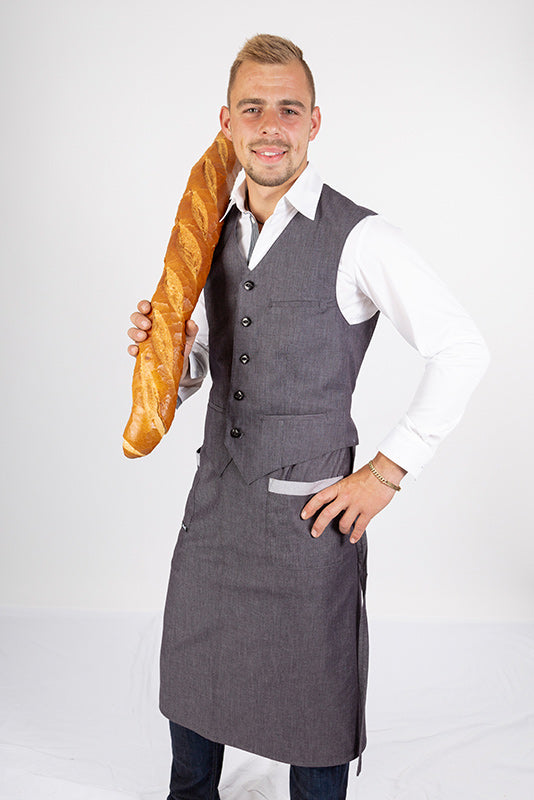 Vorbinde- und Bistroschürze Bernau_Jeans Edition von Enrico Wieland