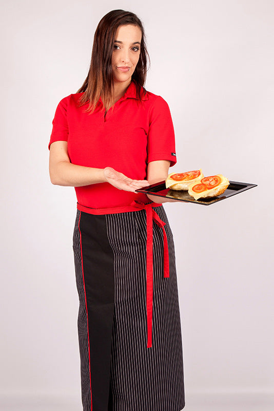 Bistroschürze Bozen_Serie 129 von Enrico Wieland Berufsbekleidung mit Gehschlitz