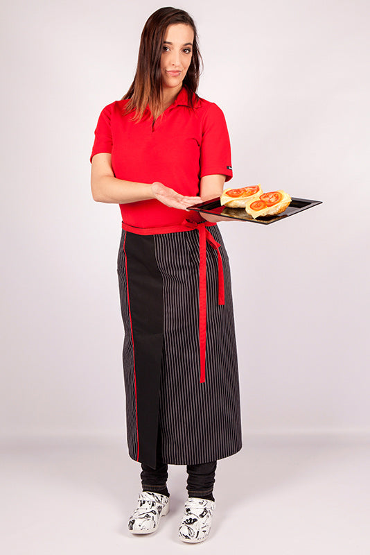 Bistroschürze Bozen_Serie 129 von Enrico Wieland Berufsbekleidung mit Gehschlitz