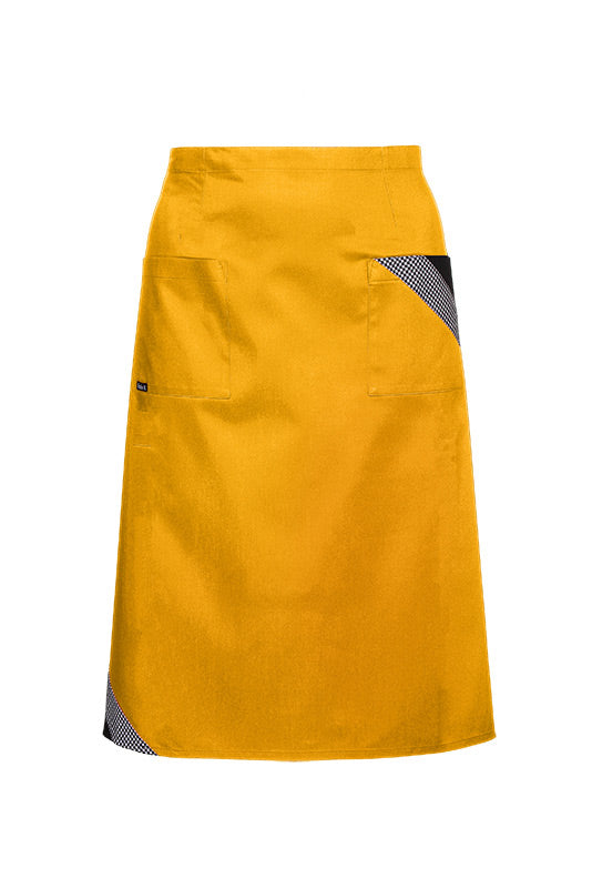 Vorbinde- und Bistroschürze Buffalo_Pepita Edition in gelb