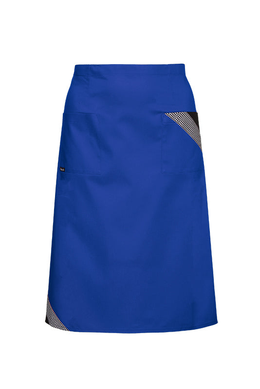 Vorbinde- und Bistroschürze Buffalo_Pepita Edition in blau