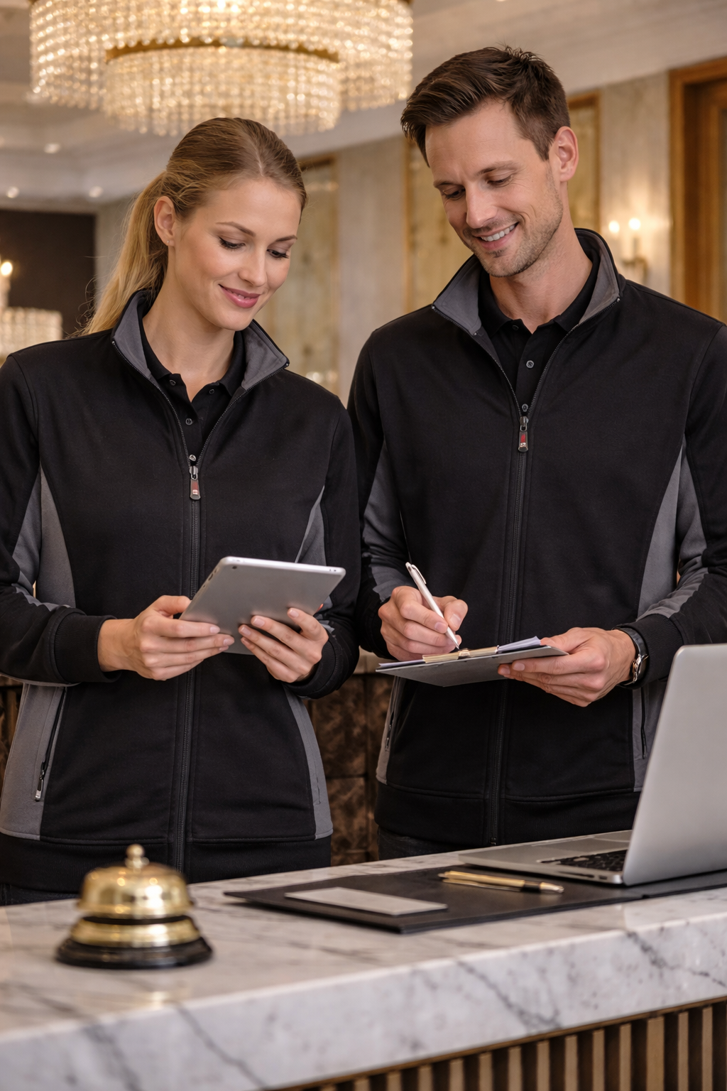 Unisex Sweatjacke Kanada_Seeklause Black Edition – Moderne Arbeitsjacke für Damen & Herren XS bis 5XL