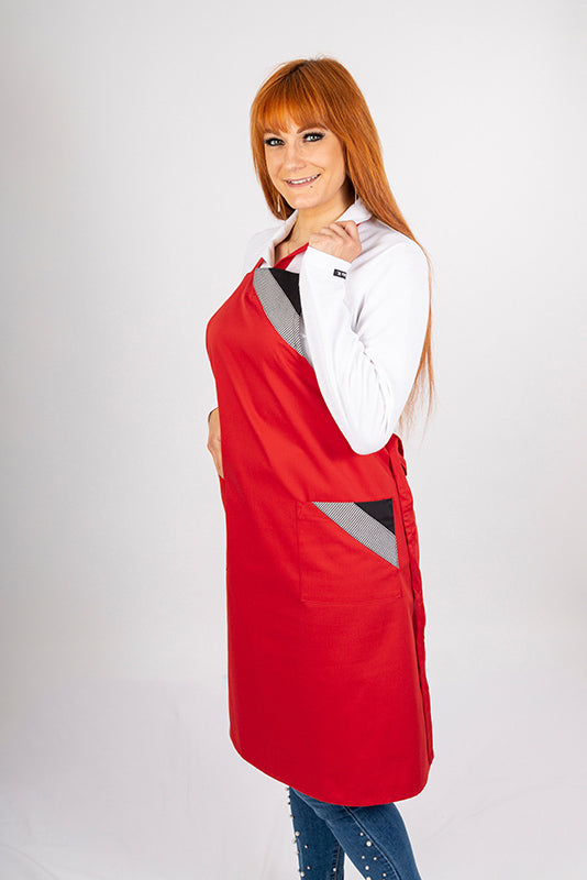 Performance Latzschürze Dublin_Pepita Edition, gemacht für das Bäcker- Handwerk oder alle die, die Pepita lieben!