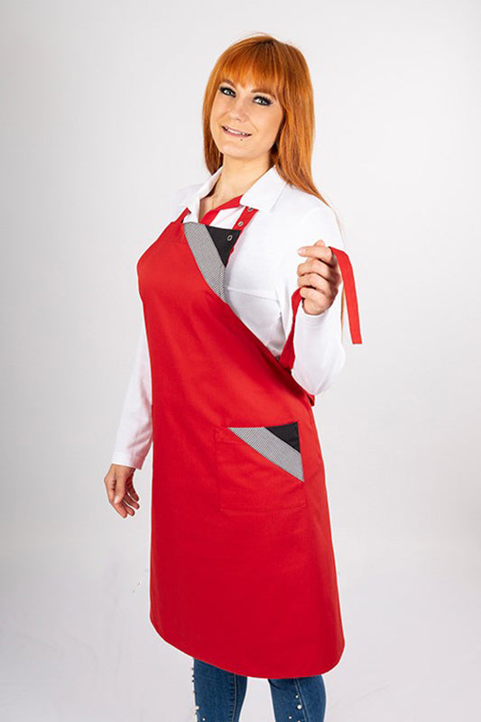 Performance Latzschürze Dublin_Pepita Edition, gemacht für das Bäcker- Handwerk oder alle die, die Pepita lieben!