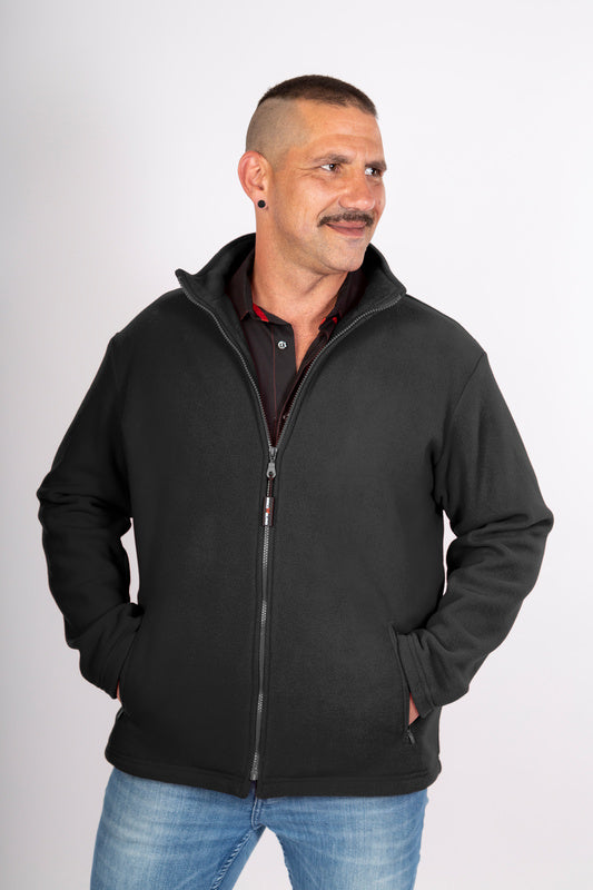 Herren Fleecejacke Elliot in Dunkelgrau