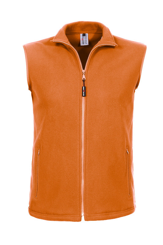 Herren Fleeceweste Elviro in Orange