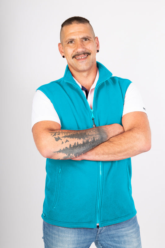 Herren Fleeceweste Elviro in Blau