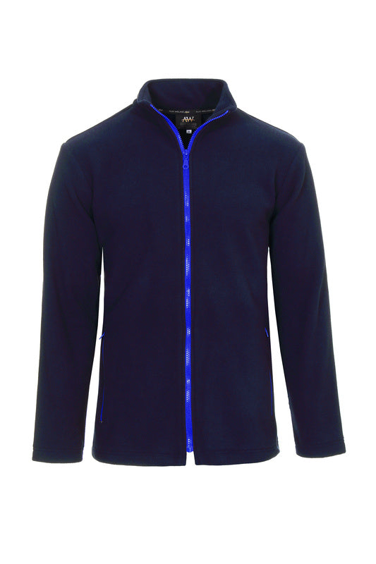 Herren Fleecejacke Emilio_Navy Edition mit blauem Reißverschluss