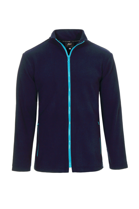 Herren Fleecejacke Emilio_Navy Edition mit blauem Reißverschluss