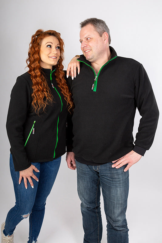 Damen Fleecejacke Emma_Black Edition und Fleecepulli Asien_Black Edition