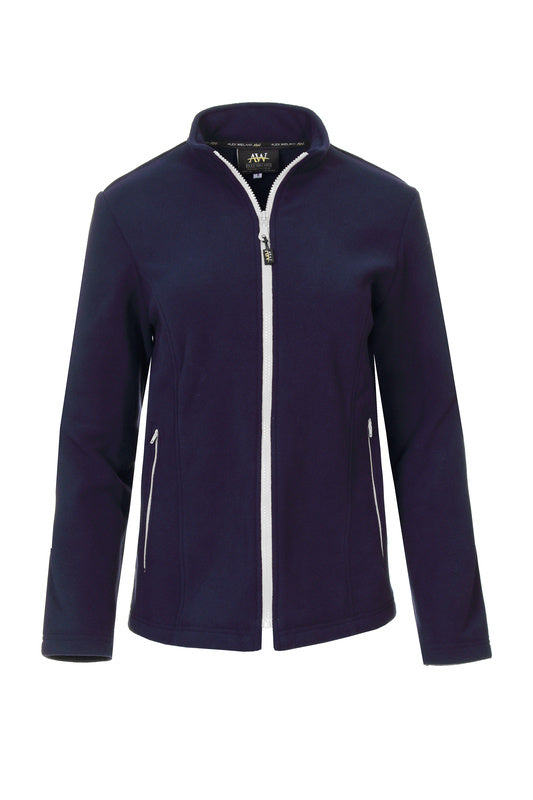 Damen Fleecejacke Emma_Navy Edition mit weißem Reißverschluss