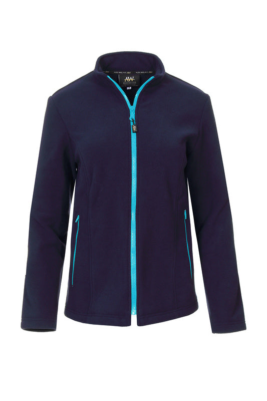 Damen Fleecejacke Emma_Navy Edition mit blauen Reißverschluss