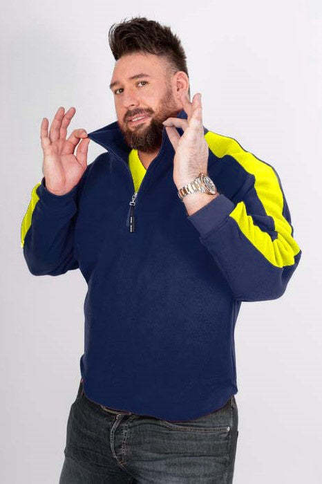 Fleece Pulli Africa_Signal Edition in Blau