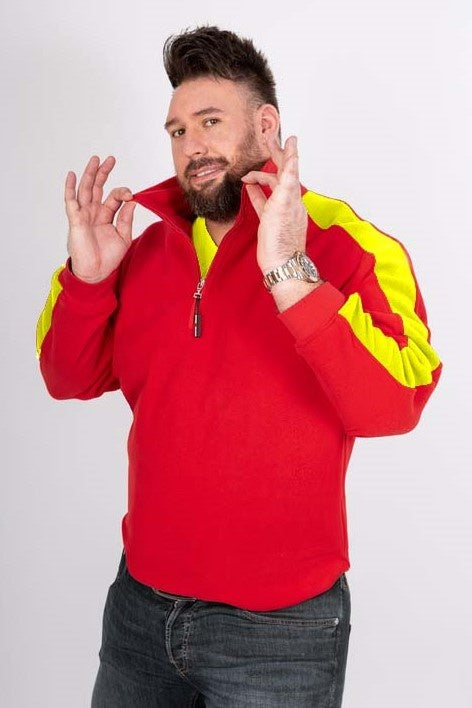 Fleece Pulli Africa_Signal Edition in Rot