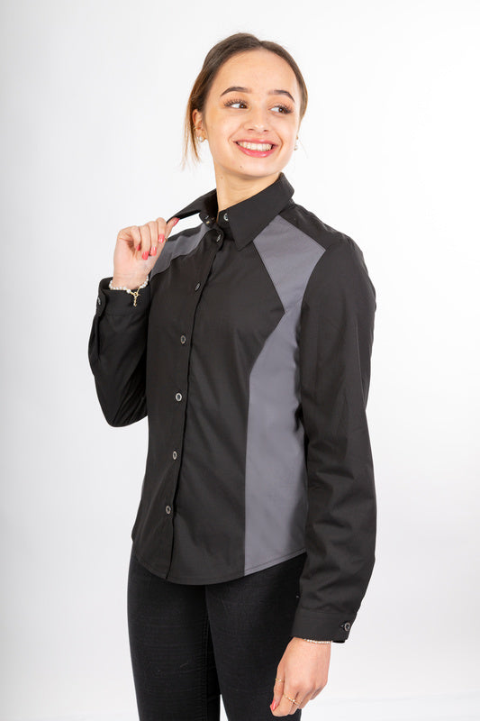 Damenbluse Francesca_Black Beauty