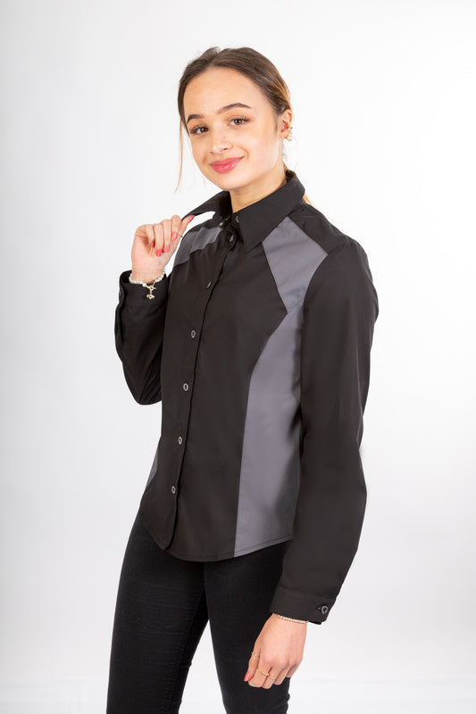 Damenbluse Francesca_Black Beauty