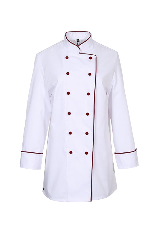 Damenkochjacke Henriette_White Edition von Enrico Wieland