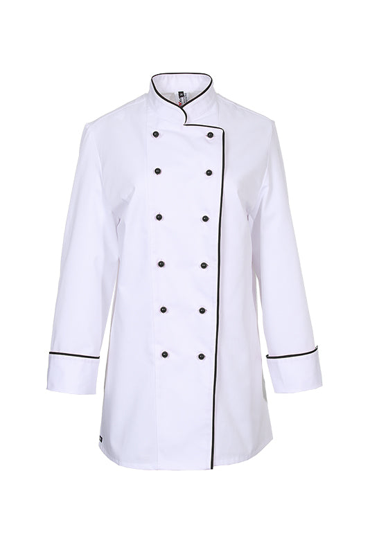 Damenkochjacke Henriette_White Edition von Enrico Wieland