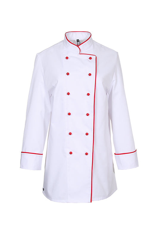 Damenkochjacke Henriette_White Edition von Enrico Wieland