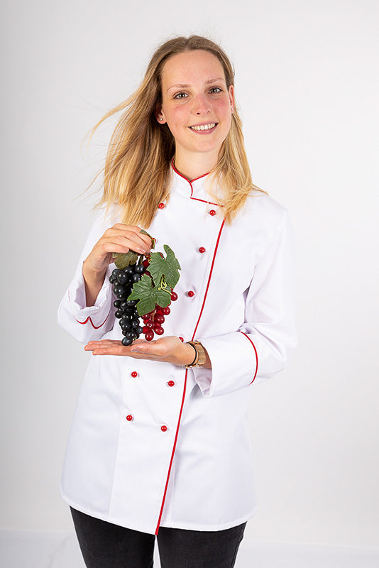 Damenkochjacke Henriette_White Edition von Enrico Wieland