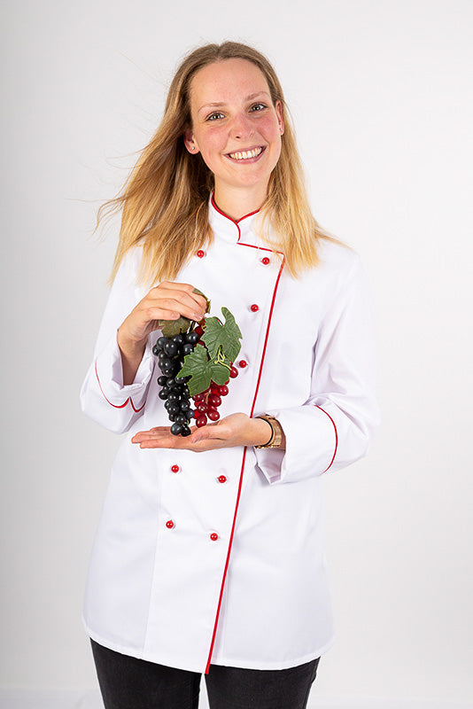 Damenkochjacke Henriette_White Edition von Enrico Wieland