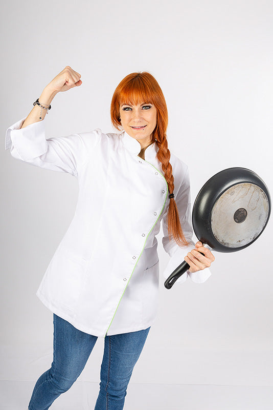 Damenkochjacke Hiara_White Edition von Enrico Wieland