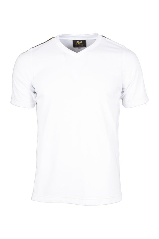 Exclusives T-Shirt in weiß | Weisses V-Neck Shirt Ibiza