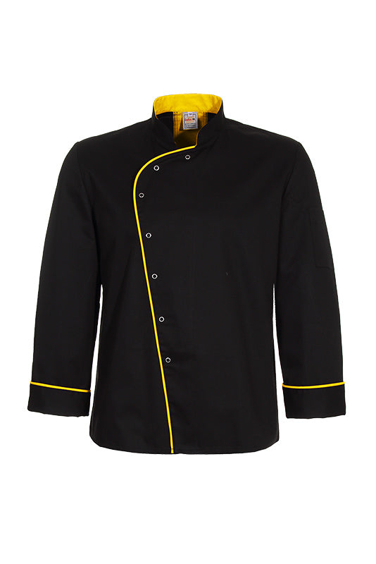 Performance Kochjacke Lorenzo_Black Edition von Enrico Wieland Berufsbekleidung