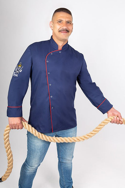 Kochjacke Lorenzo_Navy Edition von Enrico Wieland