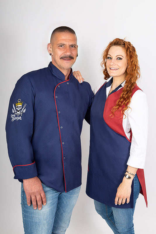 Kochjacke Lorenzo_Navy Edition mit Maxima_Navy Edition von Enrico Wieland