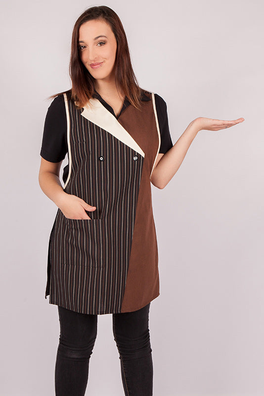 Überwurfschürze Marissa_134A von Enrico Wieland Berufsbekleidung