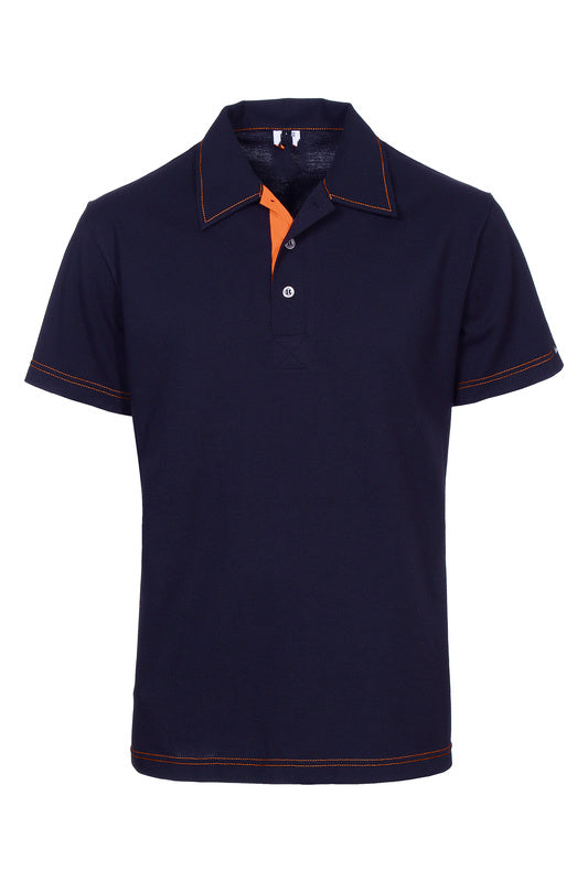 Herren Poloshirt Martin_Navy Edition mit Steppnaht