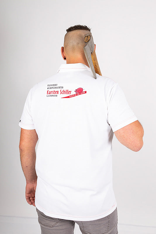 Poloshirt Martin_White Edition 1/2 Arm